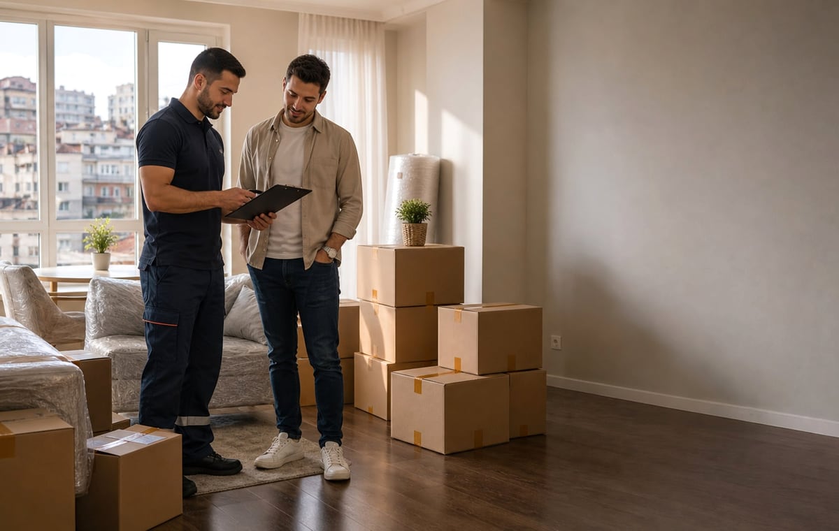 İstanbul evden eve nakliyat için paketlenmiş ev eşyaları